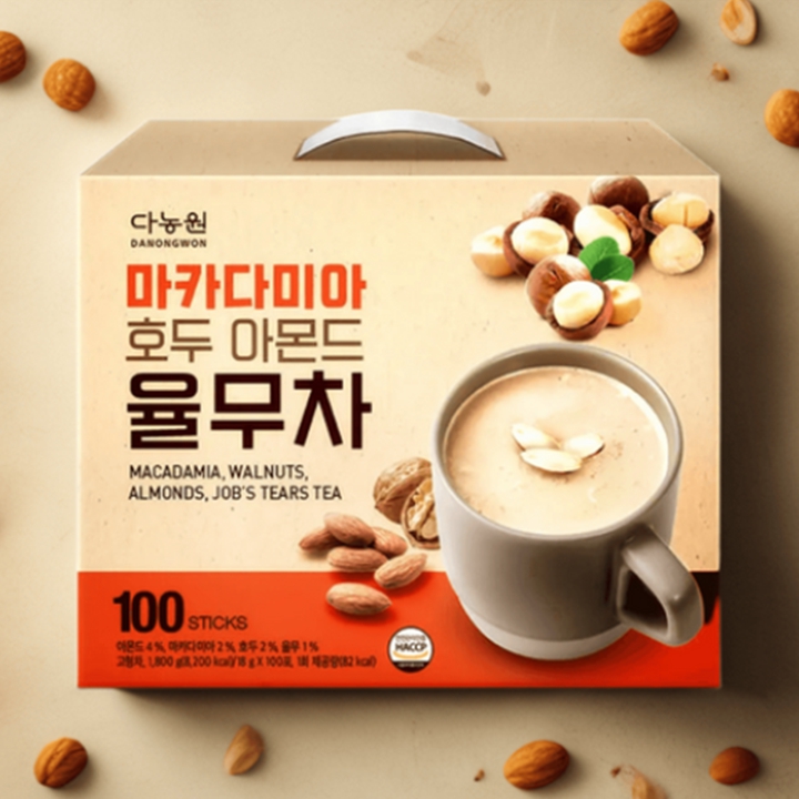 다농원 마카다미아 호두아몬드율무차 100입