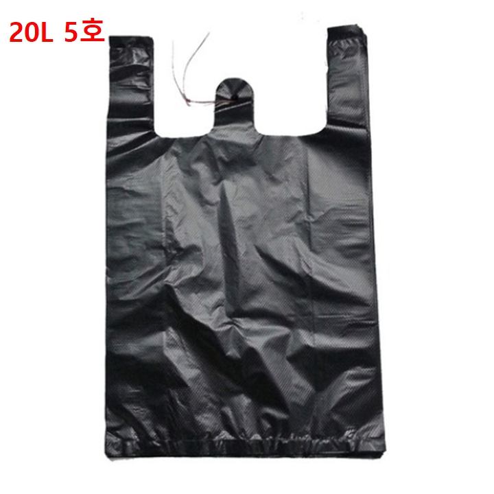 검정 손잡이 쓰레기 비닐봉투 5호 20L 100장