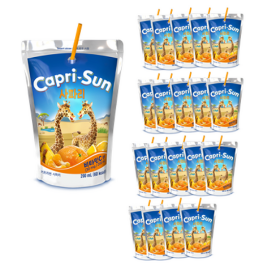 농심 카프리썬 사파리 200ml x 20팩 