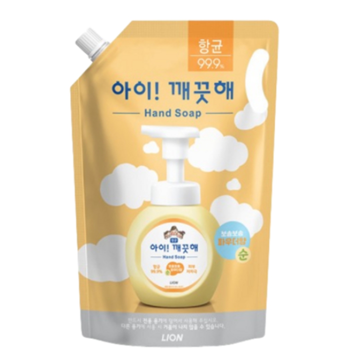 [리필 1.8리터] 아이깨끗해 핸드워시 순 파우더향 리필 1.8L