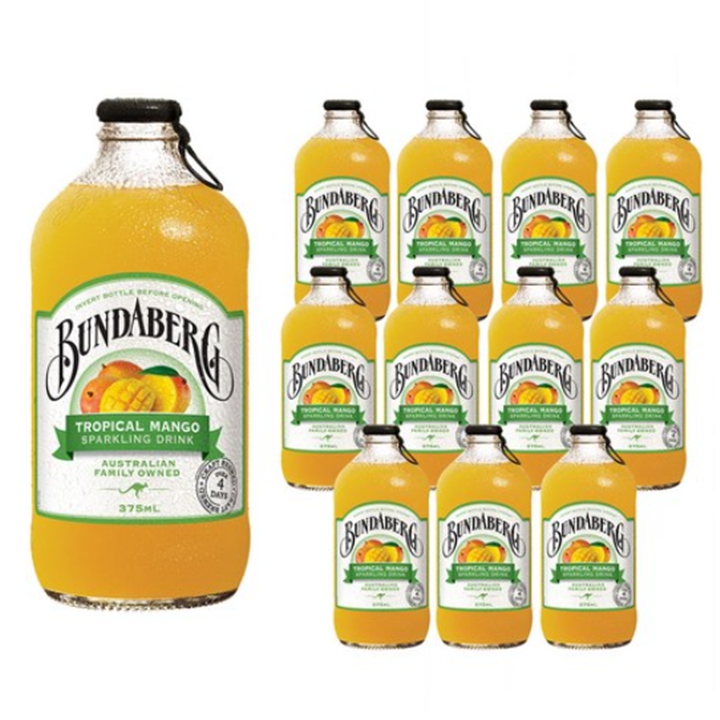 분다버그 트로피칼 망고 탄산음료 375ml x 12병