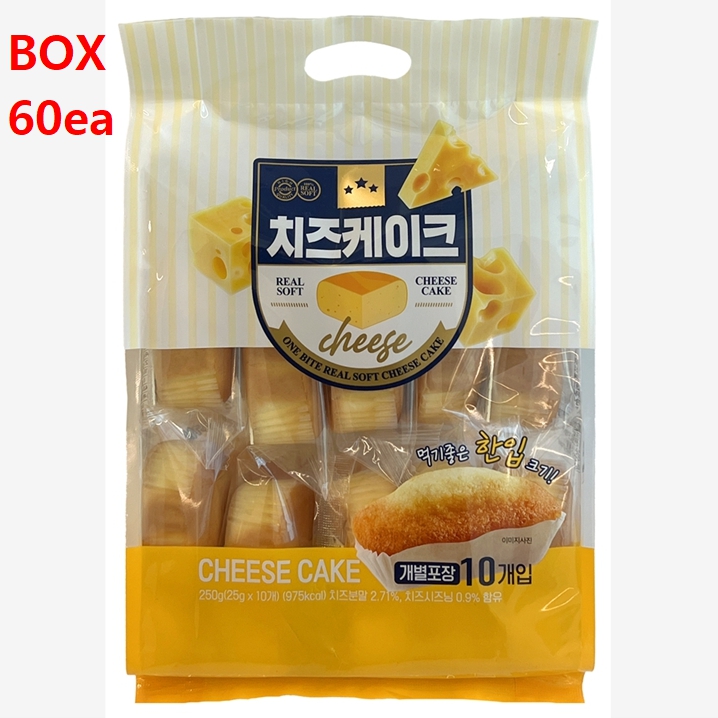 [박스] 치즈케이크 REAL SOFT CHEESE CAKE 60개입