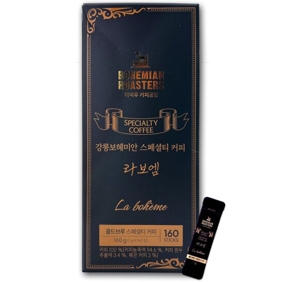 ◈강릉 보헤미안 스페셜티 커피 라보엠 박이추커피 콜드브루 160T