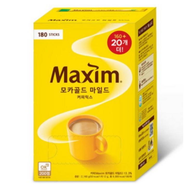 맥심 모카골드 마일드 커피믹스 180T