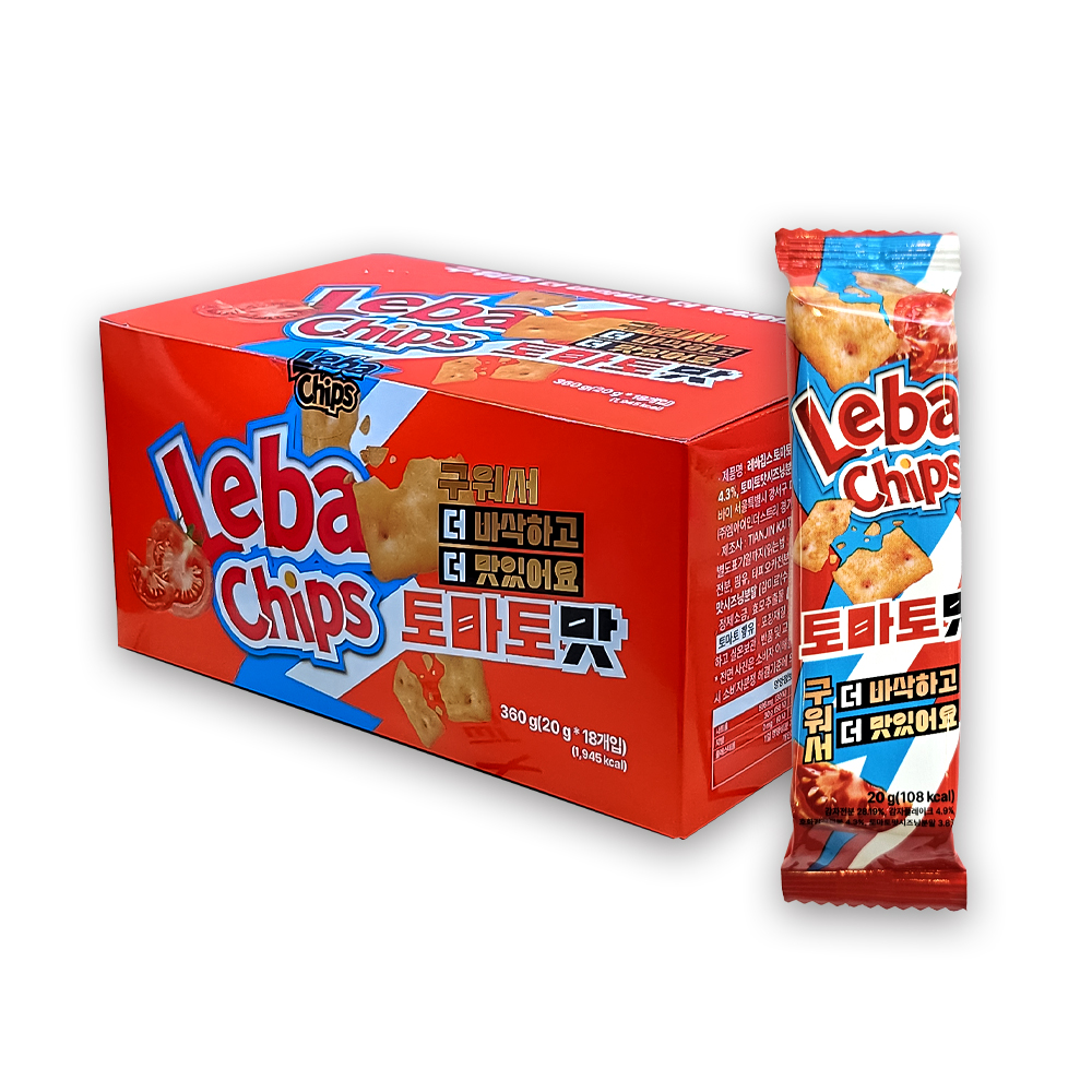 레바칩스 구운감자스낵 토마토맛 18개입