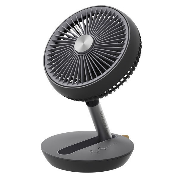 솔러스에어 탁상용 무선 폴딩팬 선풍기 그레이색