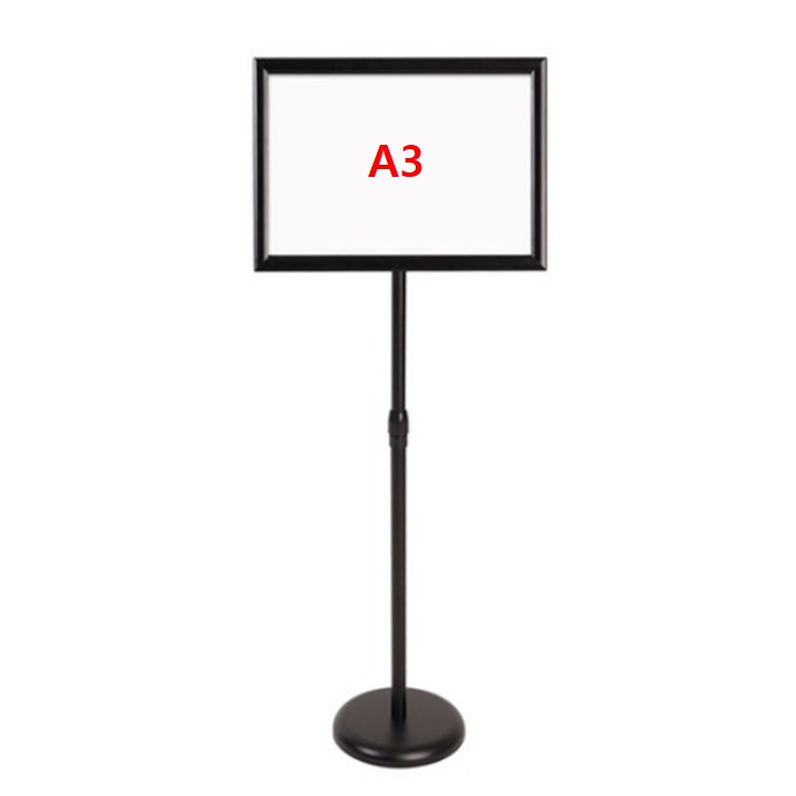 실내 행사용 POP 포스터 스탠드 A3 사이즈 블랙, 2개