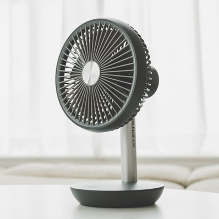 솔러스에어 탁상용 무선 선풍기 그레이색 (폴딩타입 x )