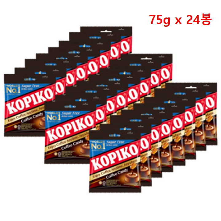 [박스] 코피코 슈가프리 무설탕 커피캔디 75g x 24봉