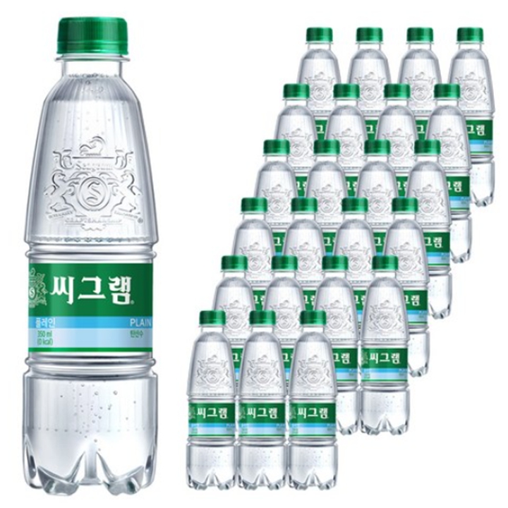 씨그램 플레인 탄산수 350ml x 24개입