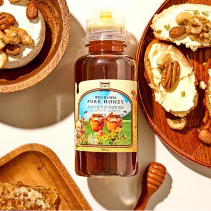 정원담 프리미엄 자연 야생화 순수 벌꿀 500g