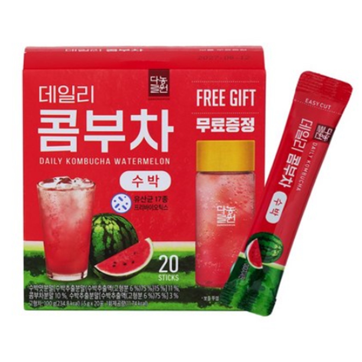 (NEW) 데일리 콤부차 수박 20T + 물병증정기획