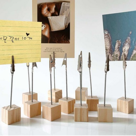 우드 메모 꽂이 10개