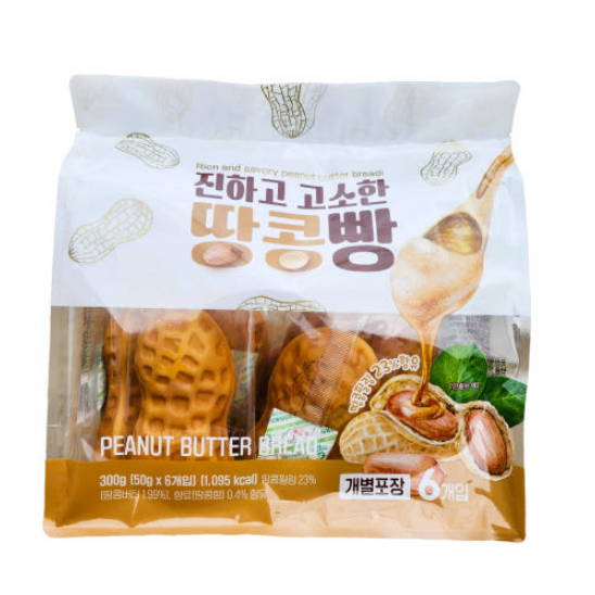 ★땅콩 필링빵 6개입 300g