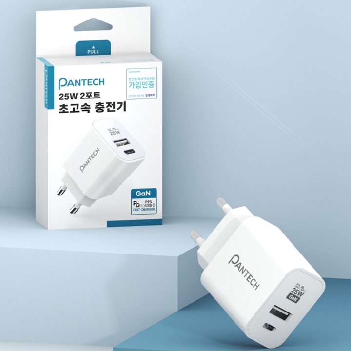 팬택 25W 초고속 2포트 가정용 충전기(케이블 미포함)