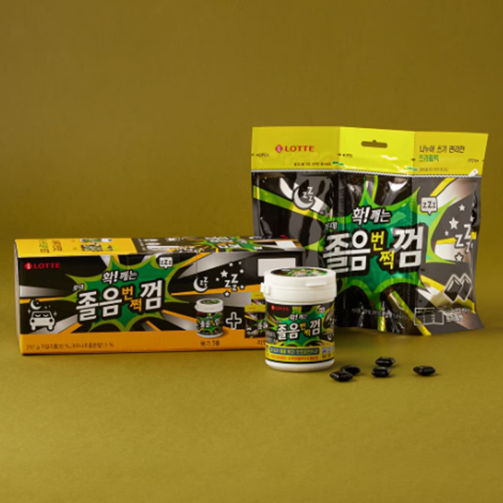 롯데 확깨는 졸음번쩍껌 기획(용기1통+리필2봉) 