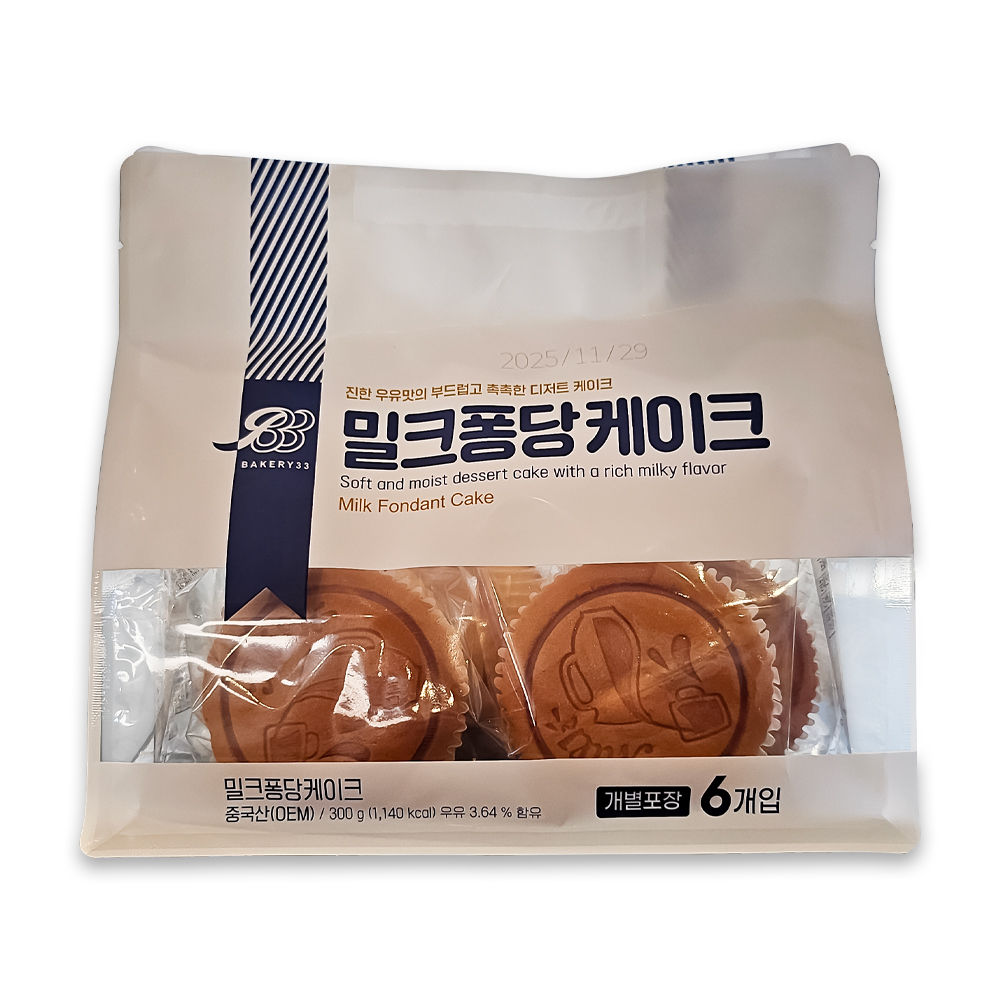 밀크퐁당케이크 6개입 300g