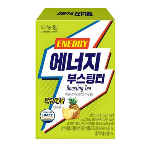 [소단량] 다농원 에너지부스팅티 파인애플 10T