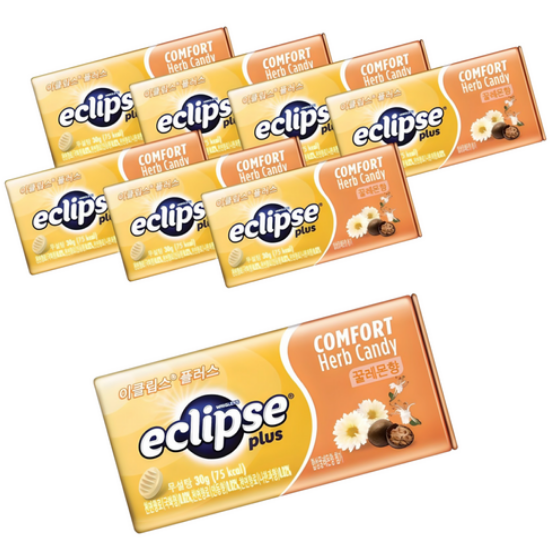 이클립스 캔디 허니꿀+레몬향 무설탕 30g x 8개입 