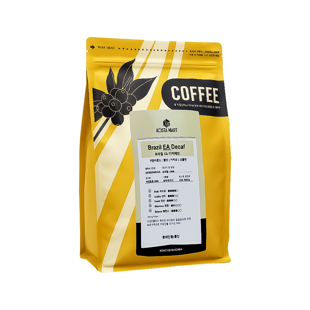 (디카페인) 갓볶은 브라질 EA 디카페인 원두커피 500g