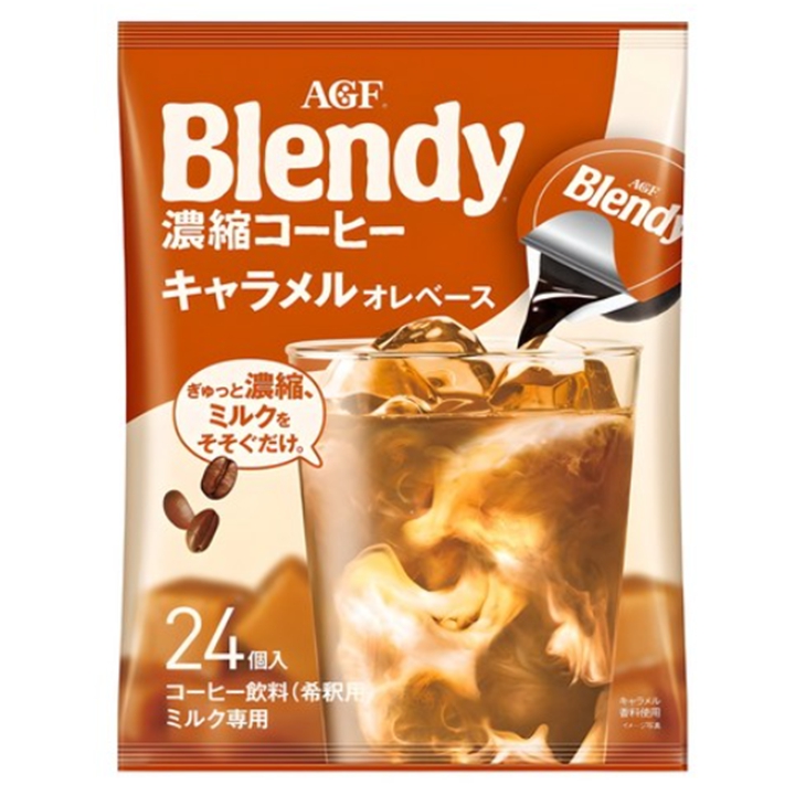 AGF Blendy 블렌디 포션커피 카라멜향 24개 액상커피