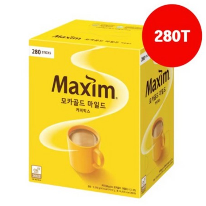 ★맥심 모카골드 마일드 커피믹스 280T(대용량)