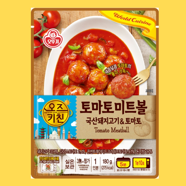 오뚜기 오즈키친 토마토 미트볼 180g, 전자렌지에 바로~