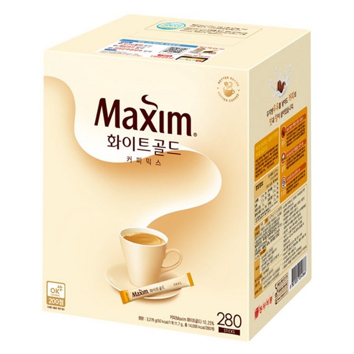 ★맥심 화이트골드 커피믹스 280T(대용량)