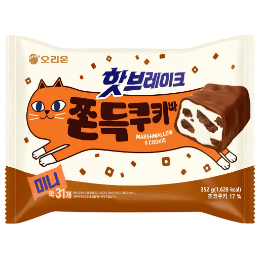 오리온 핫브레이크 쫀득쿠키바 미니 352g