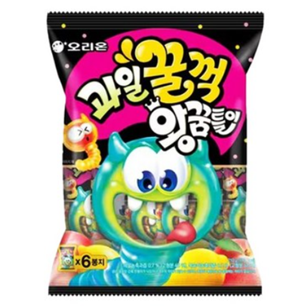오리온 과일꿀꺽 왕꿈틀이 210g