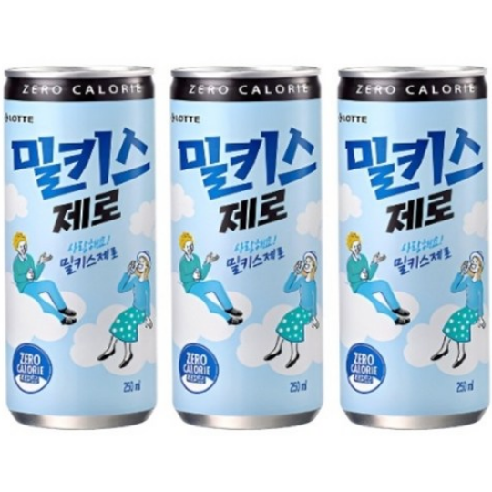 롯데칠성 밀키스 ZERO제로 250ml x 6캔