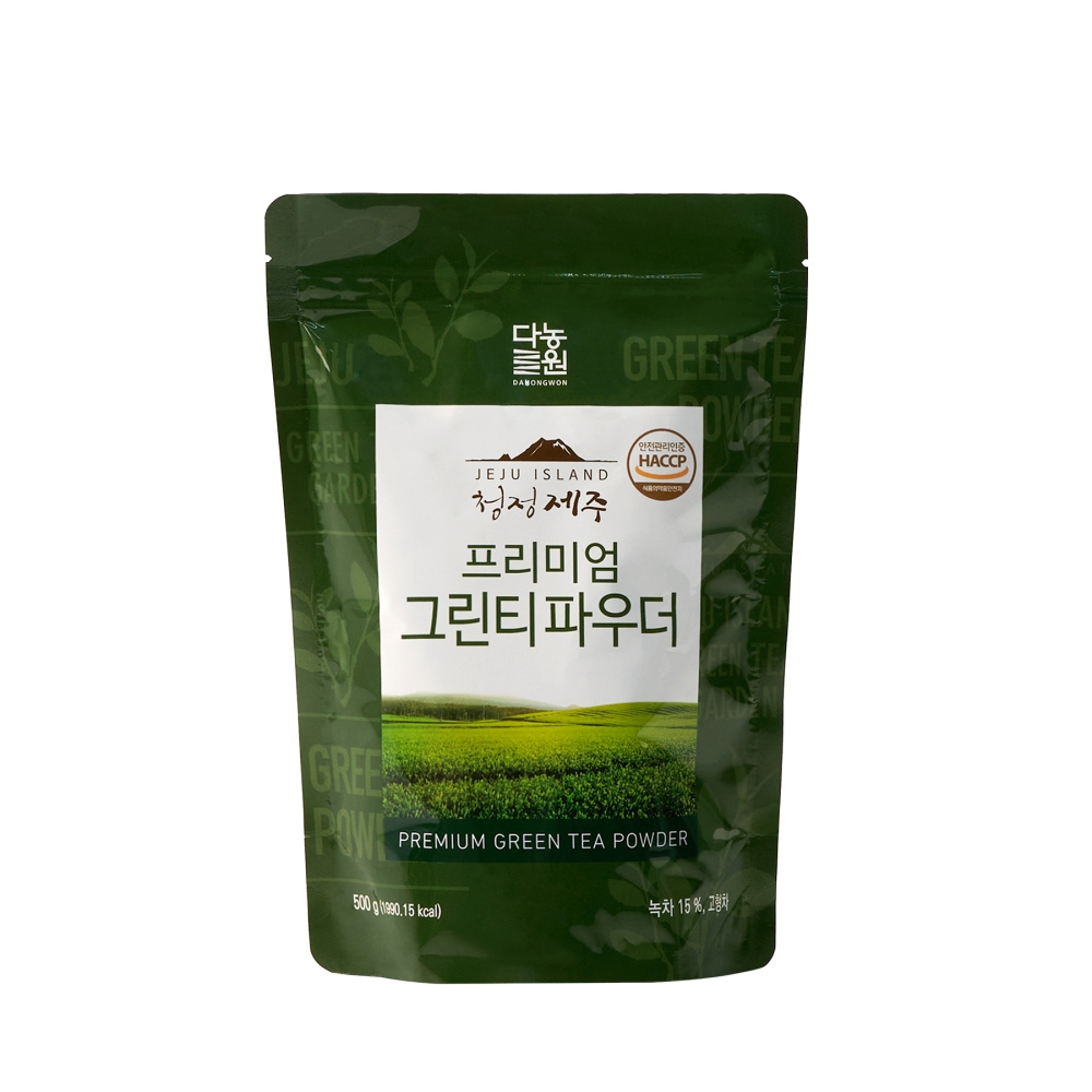 다농원 청정제주 프리미엄 그린티파우더 500g