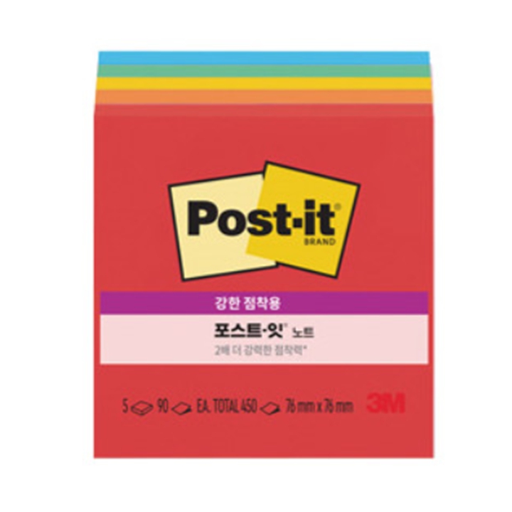 포스트잇 2배 강한점착노트 654-5SSAN ,플레이풀 프라이버리즈 