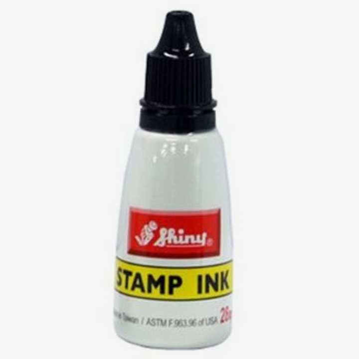 샤이니 고무인 스탬프 잉크 불변 잉크 28ml - 먹색(검정)