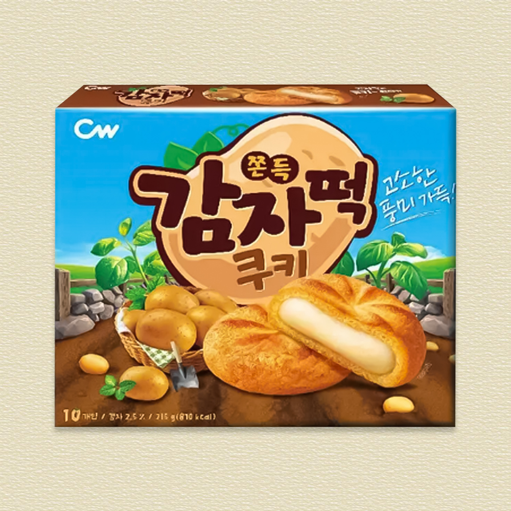 청우 쫀득 감자떡 쿠키 215g