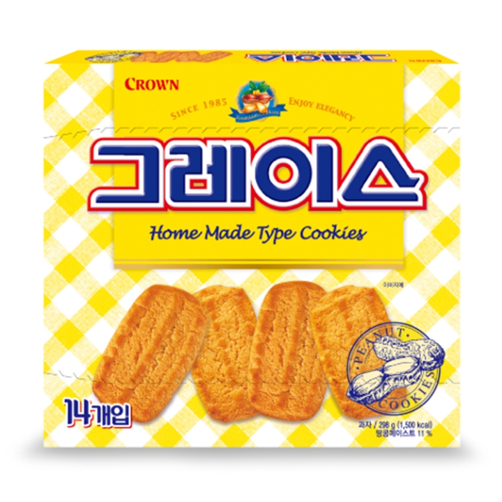 크라운 그레이스 쿠키 298g