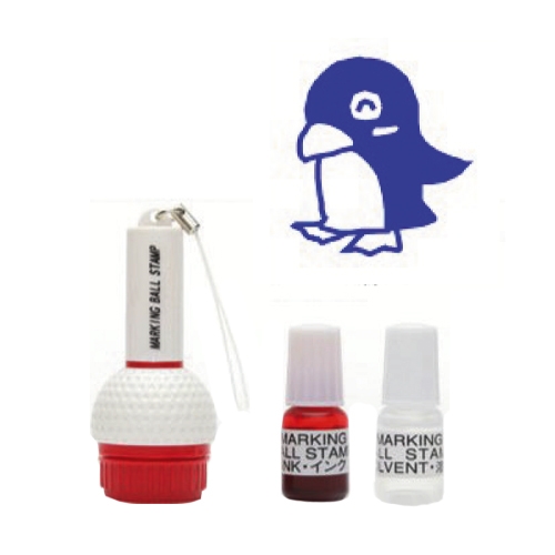 골프공 스탬프 펭귄 