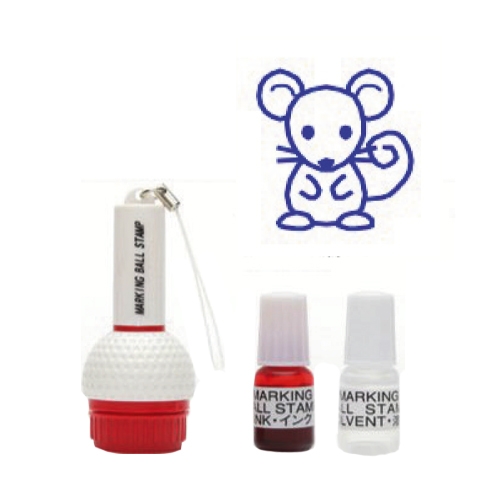 골프공 스탬프 쥐 