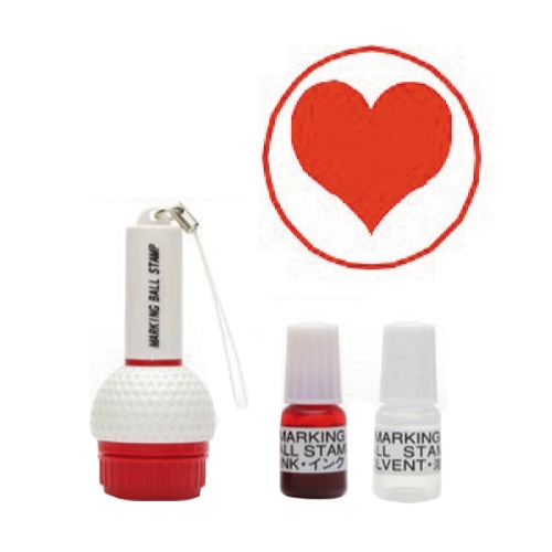 골프공 스탬프 하트 