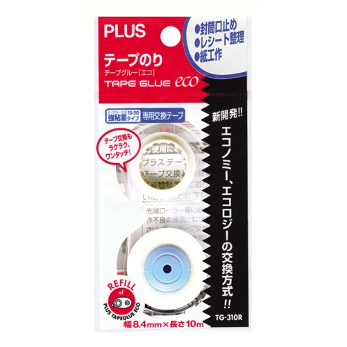 PLUS 투명양면테이프(CASE)리필 8.4mm*10M TG-310R 