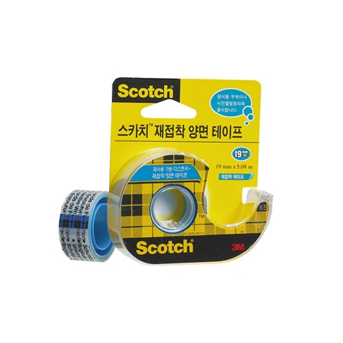 스카치 재접착 양면테이프 cat.238-ROK 19mm * 5.08m