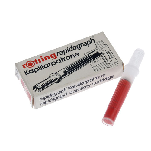 로트링 제도펜 리필(적색) 제도펜리필