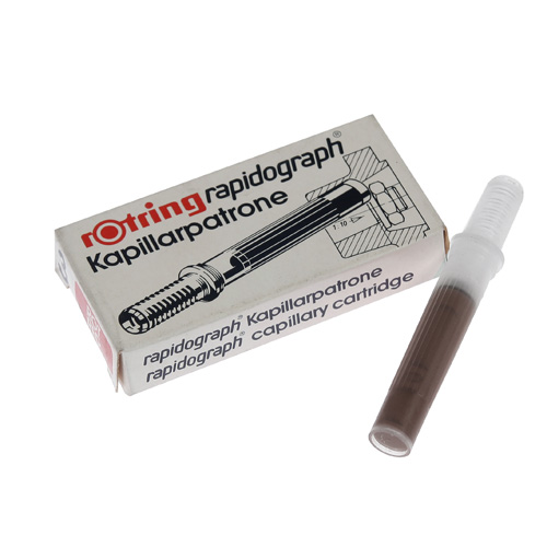 로트링 제도펜 리필(갈색) 제도펜 리필