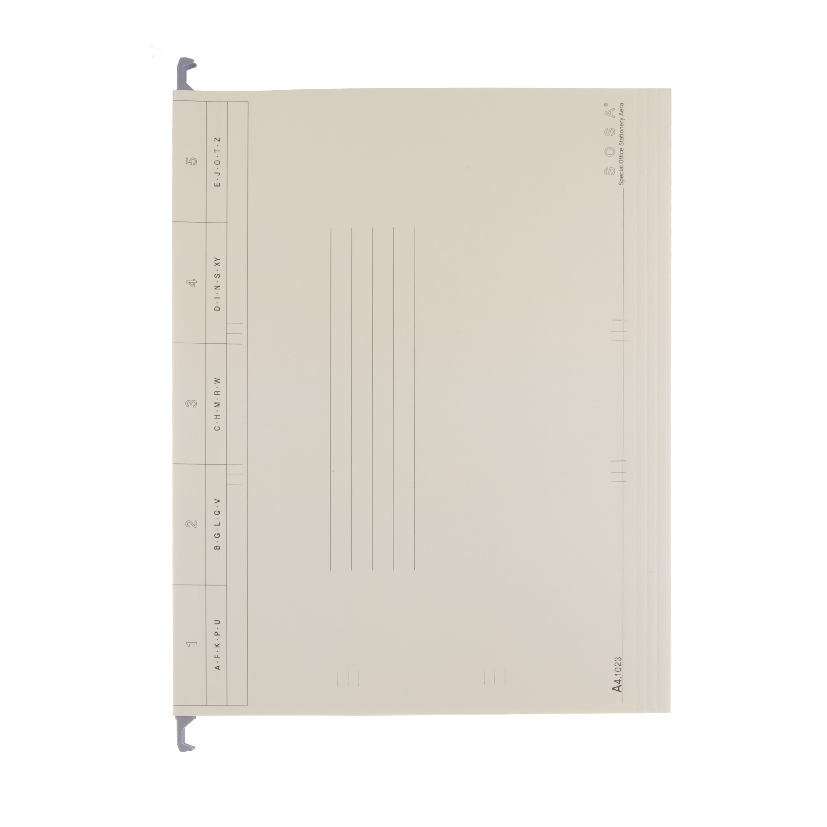 행잉화일 B- 4 미색 