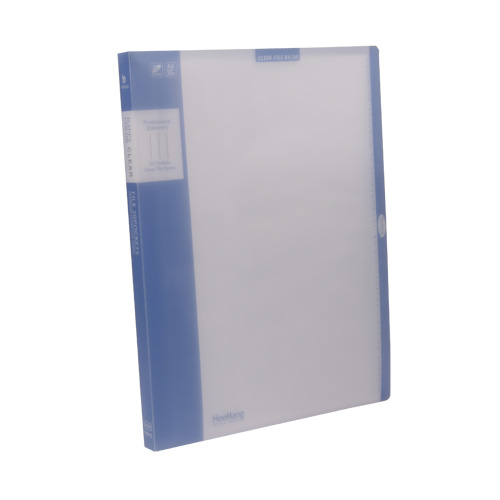 40매 해피칼라 클리어화일 청색 