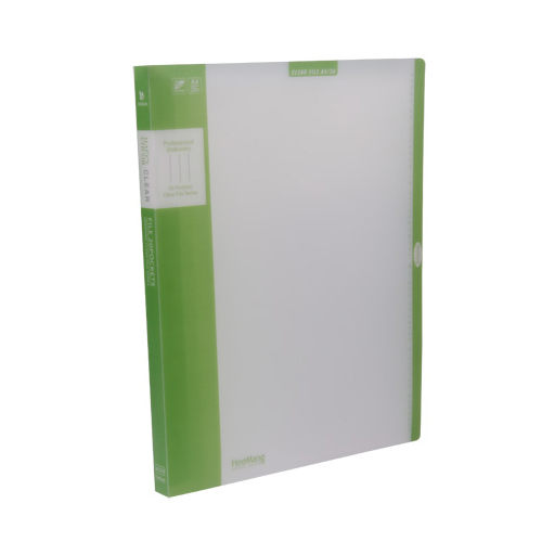 20매 해피칼라 클리어화일 녹색 