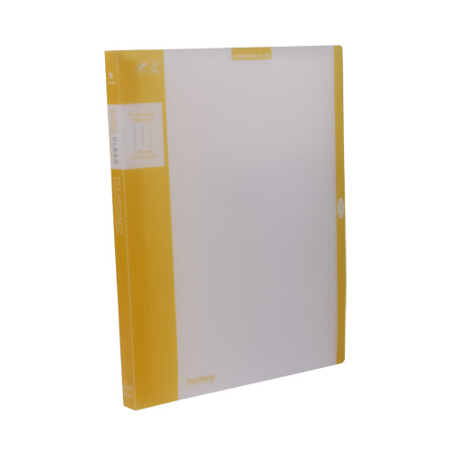 20매 해피칼라 클리어화일 노랑 