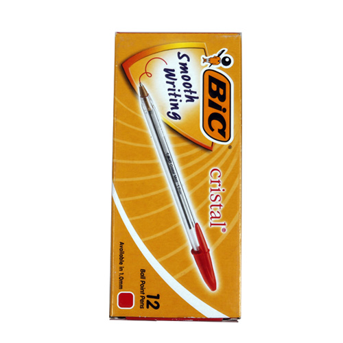 빅크리스탈볼펜 적색 10타