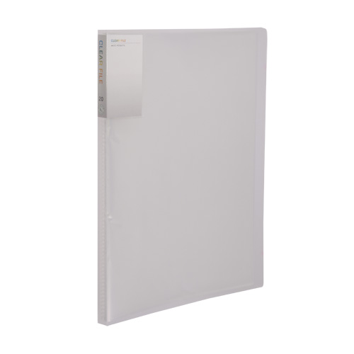 투명 클리어화일20매 백색 