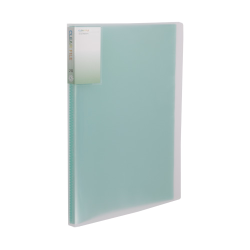 투명 클리어화일20매 녹색 